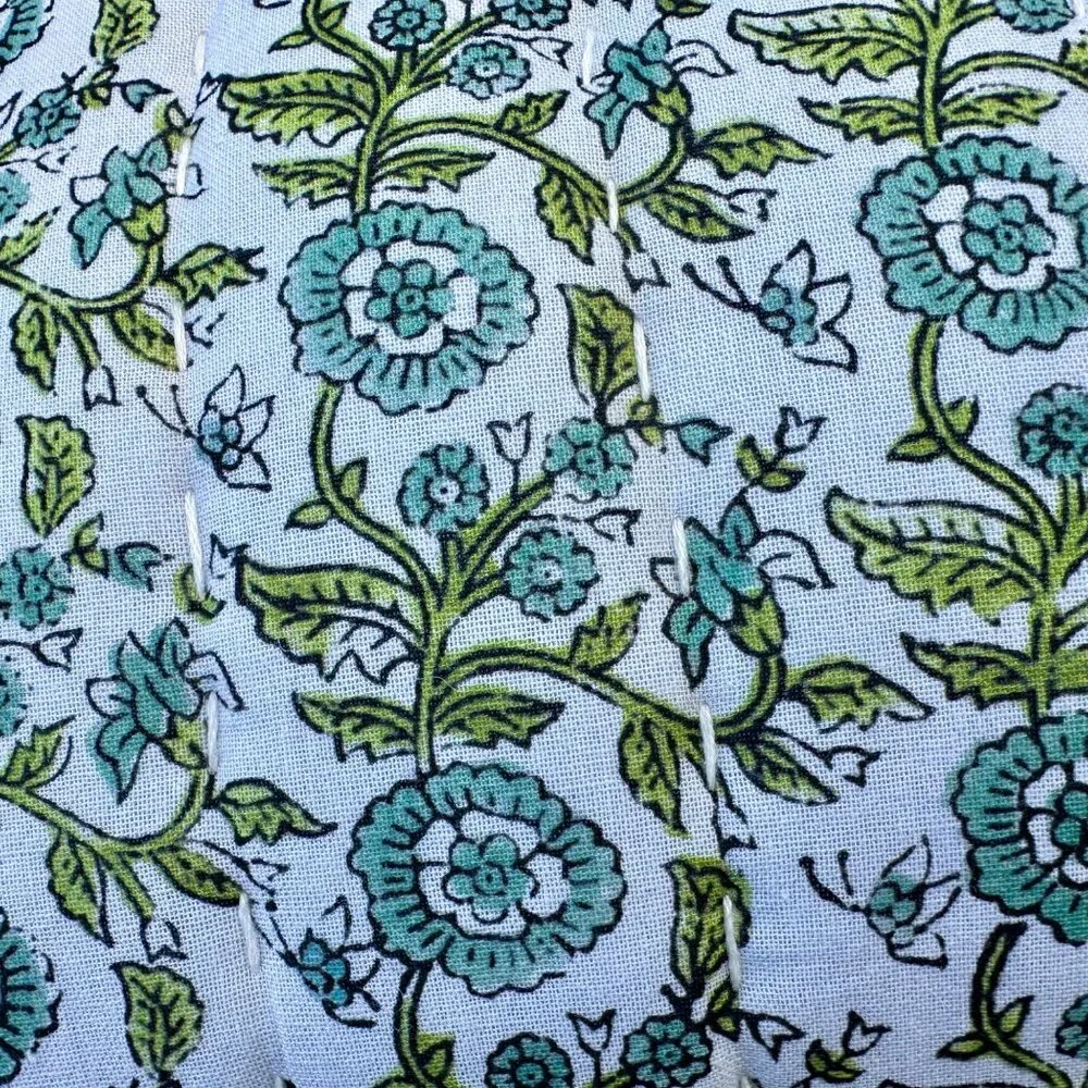 Shabby Chic Pillow 14x24 Floral Vines‎ Tassels Boho Cottagecore Granny Garden